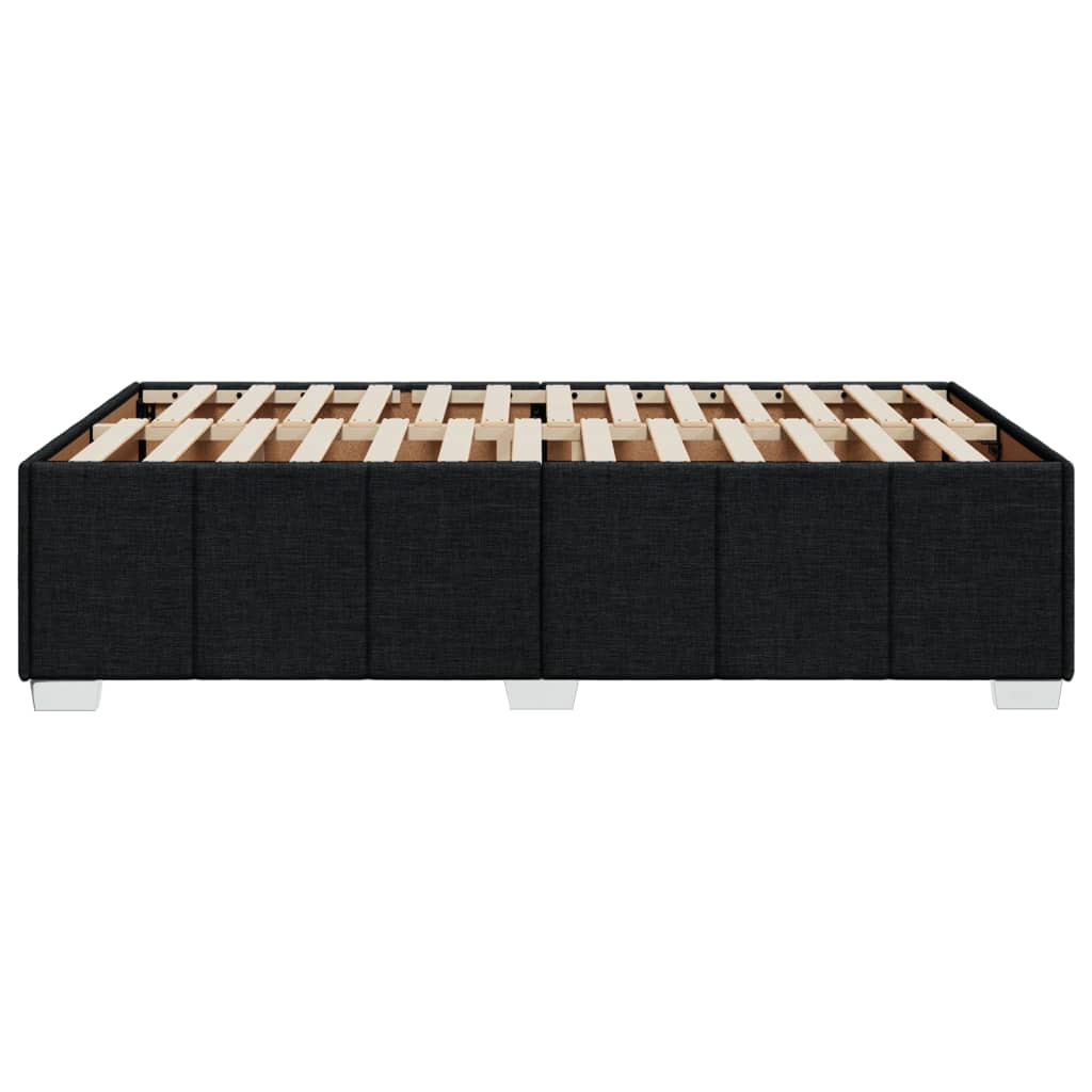 sengeramme uden madras 120x190 cm stof sort