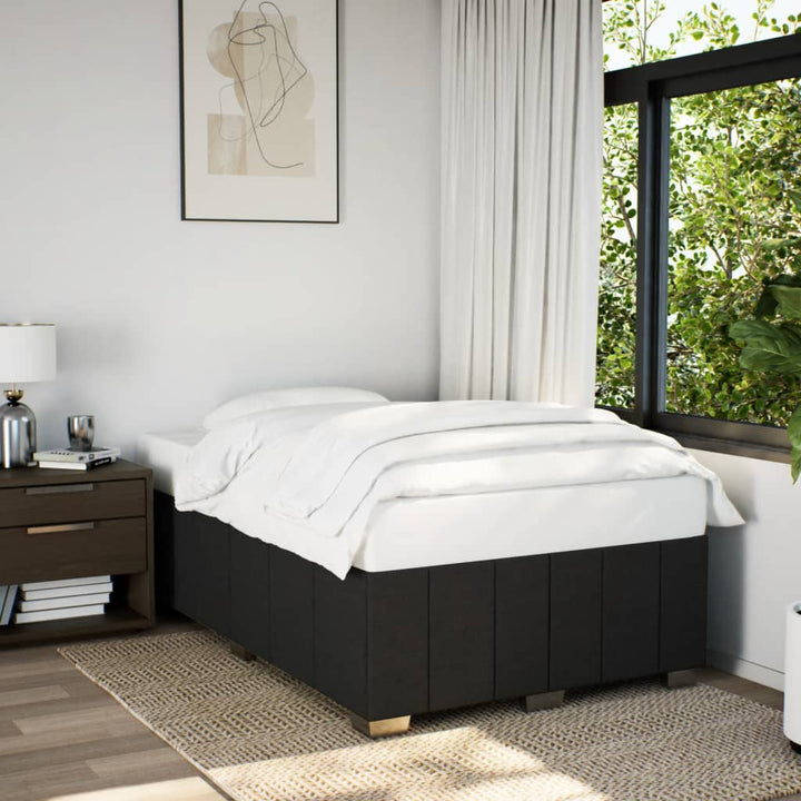 sengeramme uden madras 120x190 cm stof sort