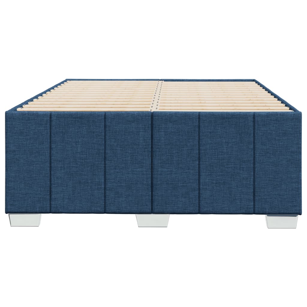 sengeramme uden madras 120x190 cm stof blå