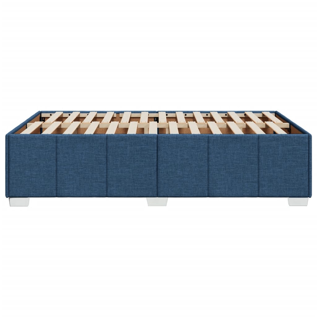 sengeramme uden madras 120x190 cm stof blå