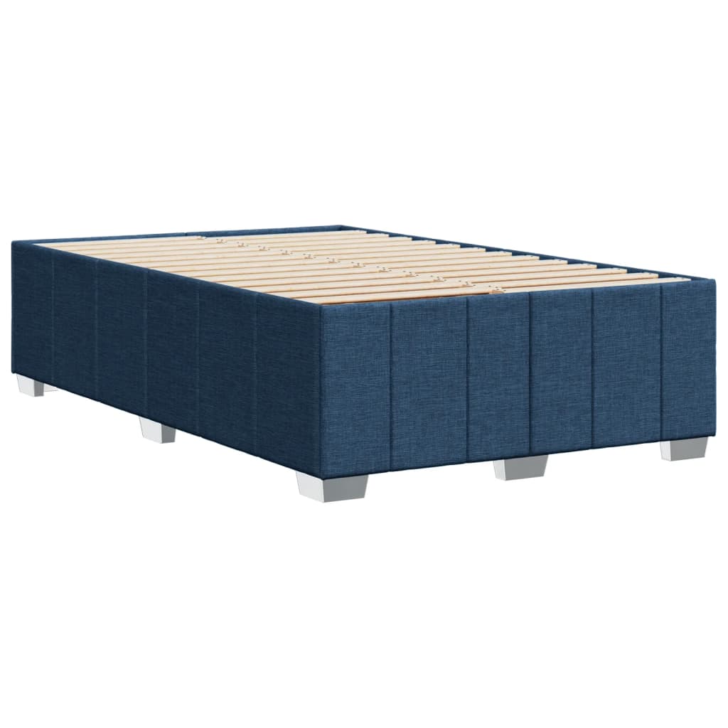 sengeramme uden madras 120x190 cm stof blå