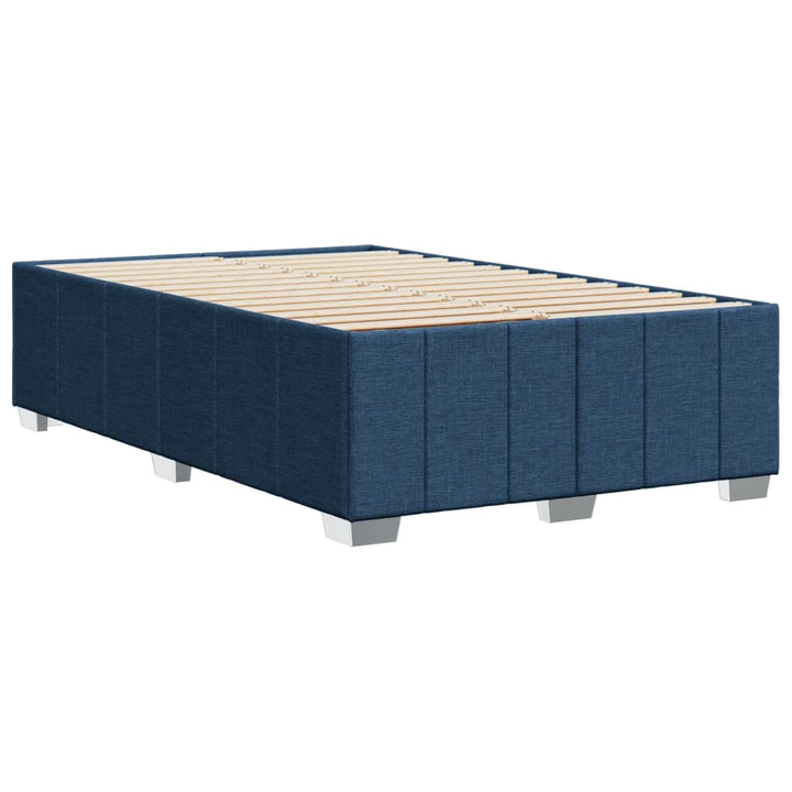 sengeramme uden madras 120x190 cm stof blå