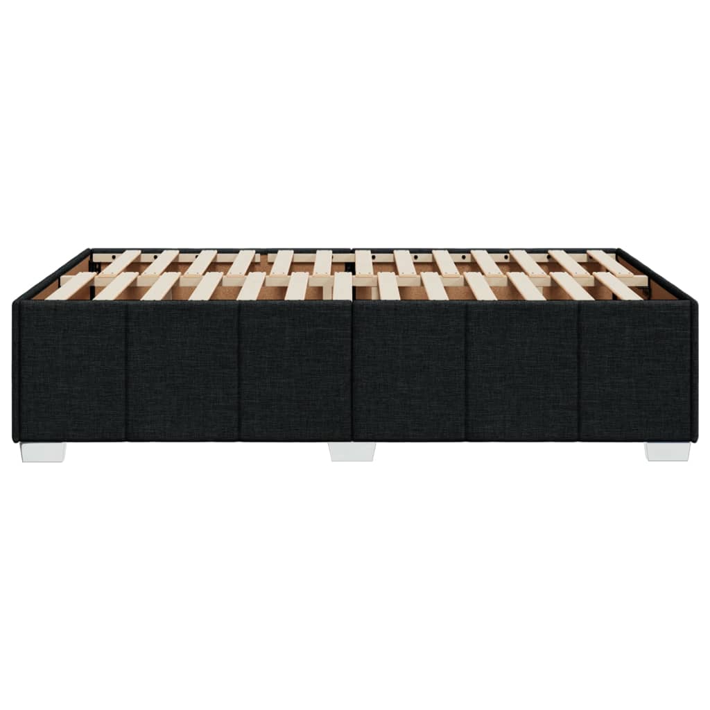 Sengeramme uden madras Sort 120x200 cm Stof