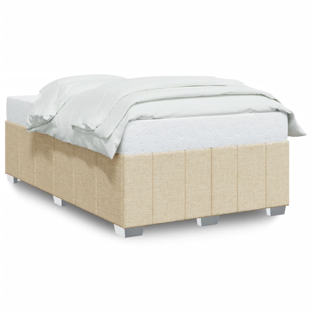 Sengeramme uden madras Creme 120x200 cm Stof