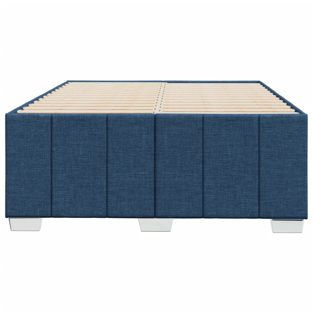 sengeramme uden madras 120x200 cm stof blå