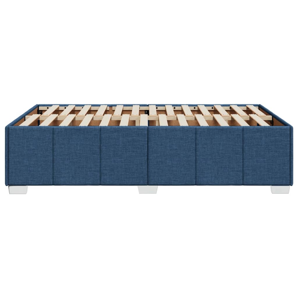 sengeramme uden madras 120x200 cm stof blå