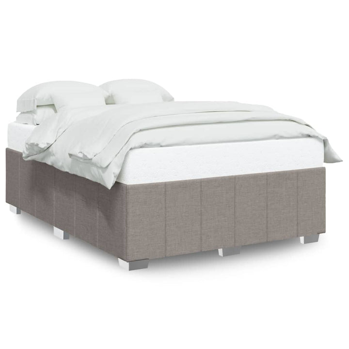 sengeramme uden madras 140x190 cm stof gråbrun