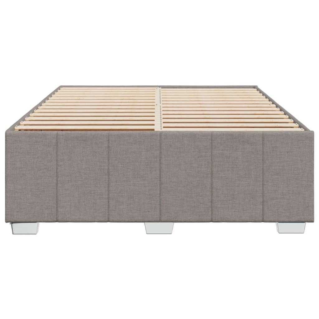 sengeramme uden madras 140x190 cm stof gråbrun