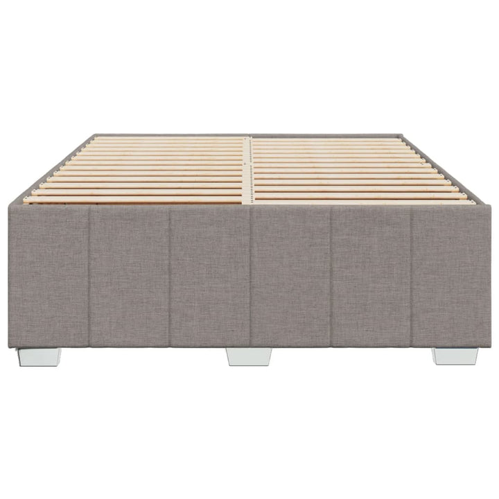sengeramme uden madras 140x190 cm stof gråbrun