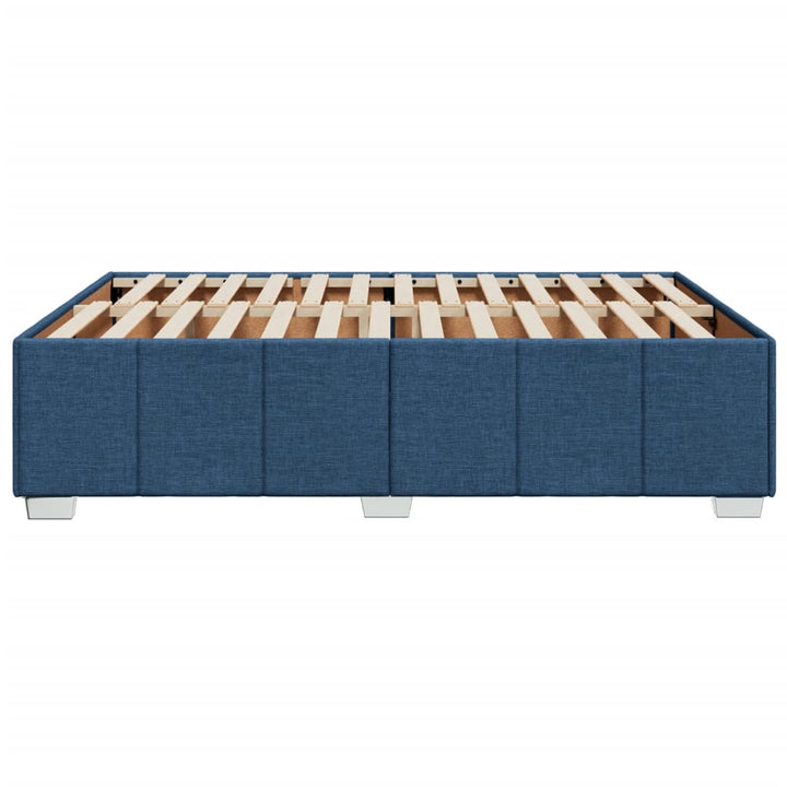 sengeramme uden madras 140x190 cm stof blå