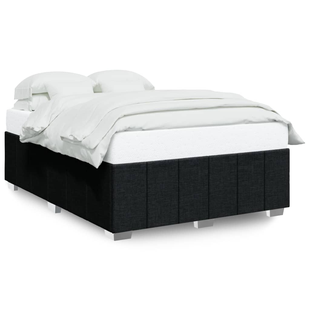 sengeramme uden madras 140x200 cm stof sort