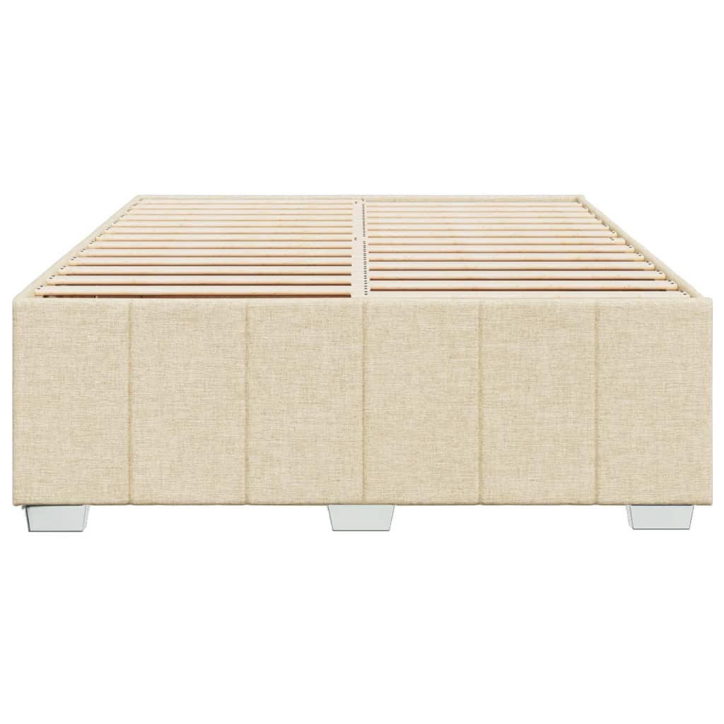 sengeramme uden madras 140x200 cm stof cremefarvet