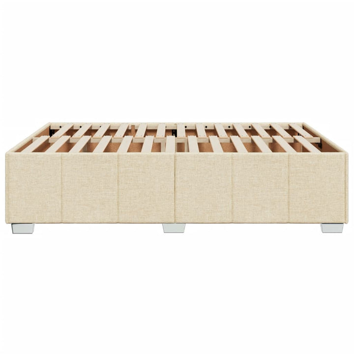 sengeramme uden madras 140x200 cm stof cremefarvet