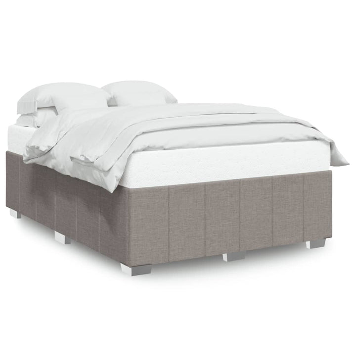 sengeramme uden madras 160x200 cm stof gråbrun