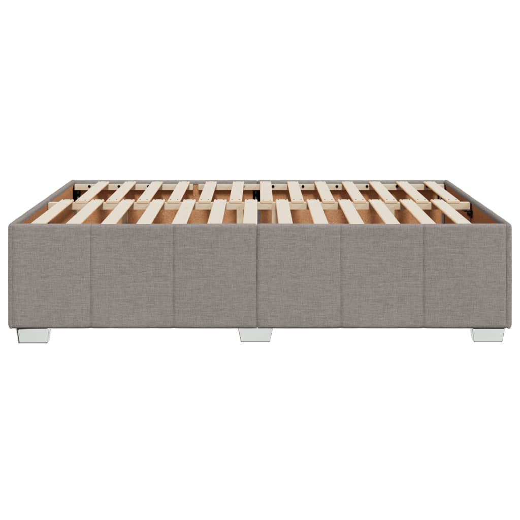 sengeramme uden madras 160x200 cm stof gråbrun