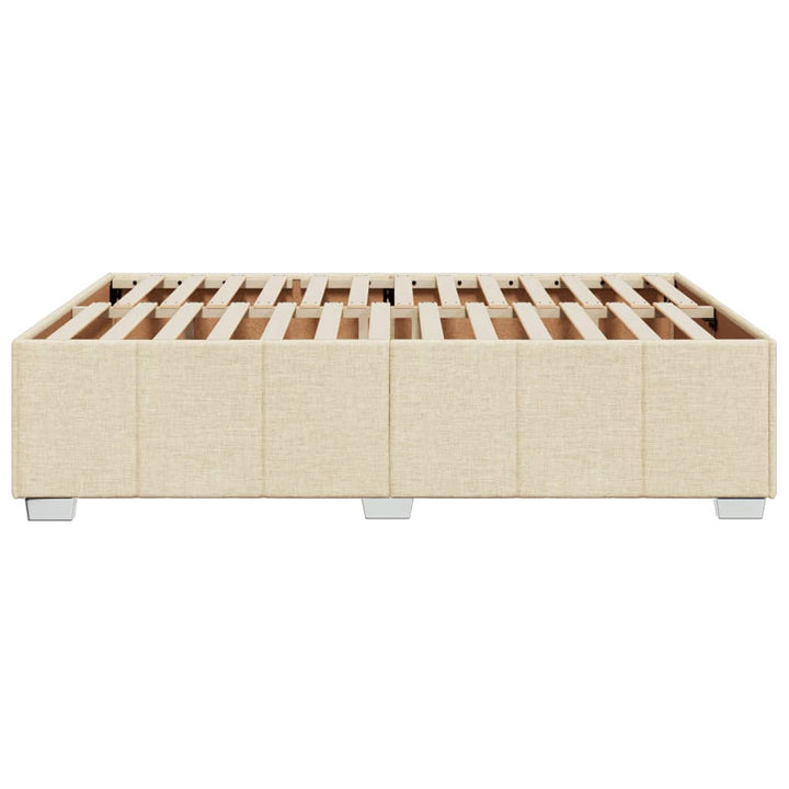 sengeramme uden madras 160x200 cm stof cremefarvet
