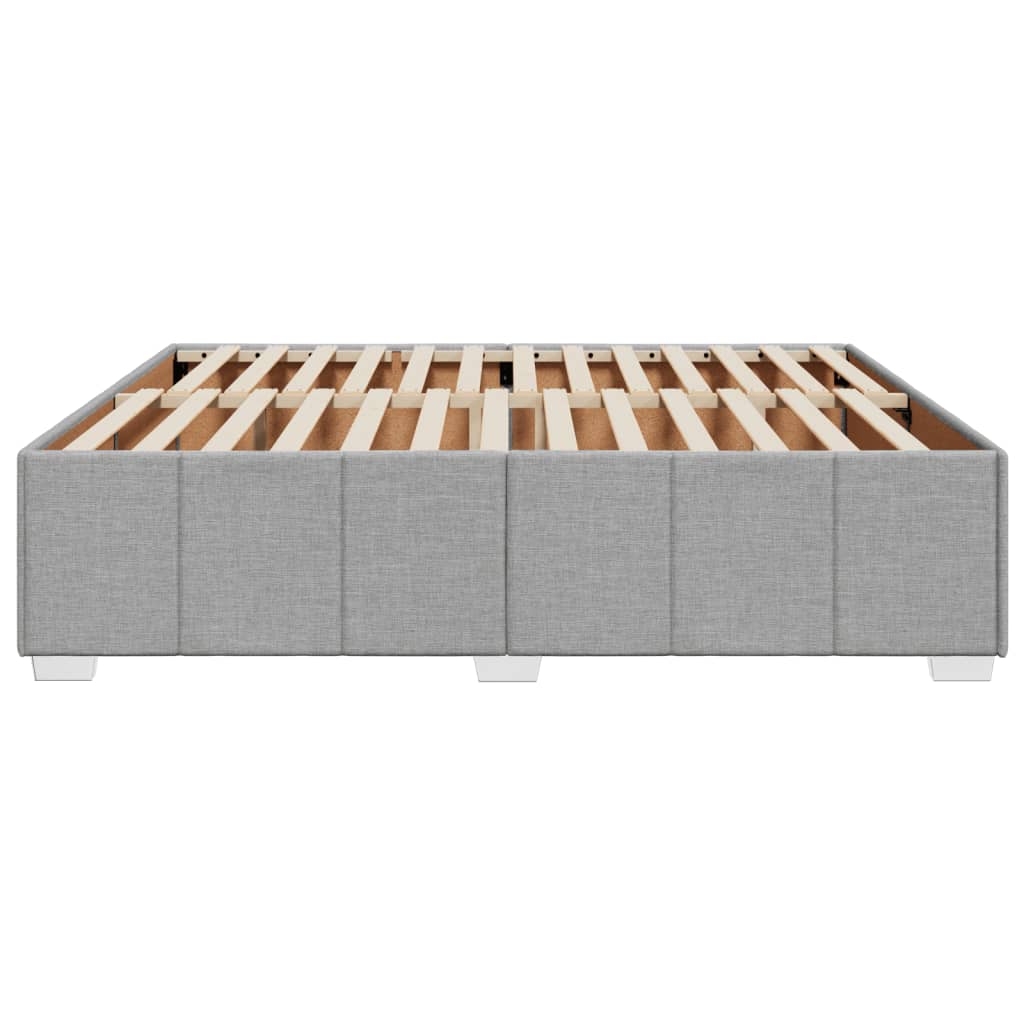 sengeramme uden madras 200x200 cm stof lysegrå