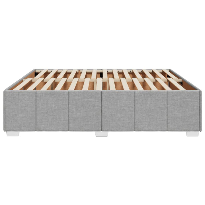 sengeramme uden madras 200x200 cm stof lysegrå