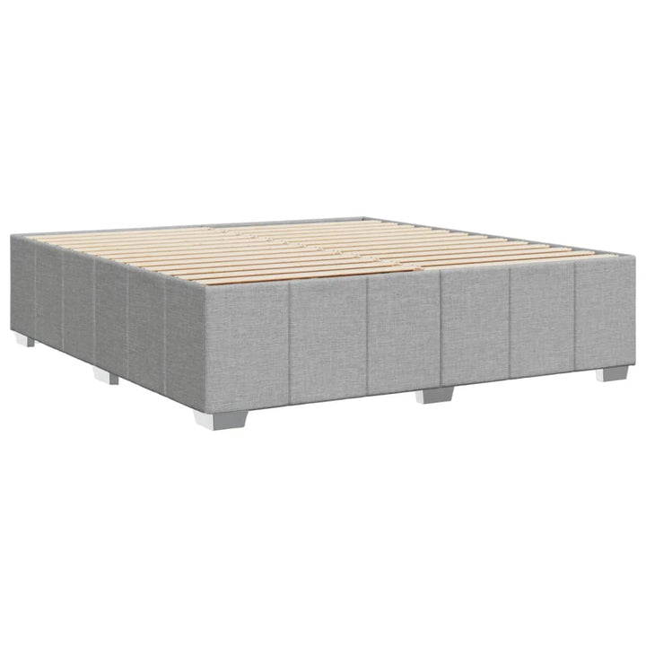 sengeramme uden madras 200x200 cm stof lysegrå