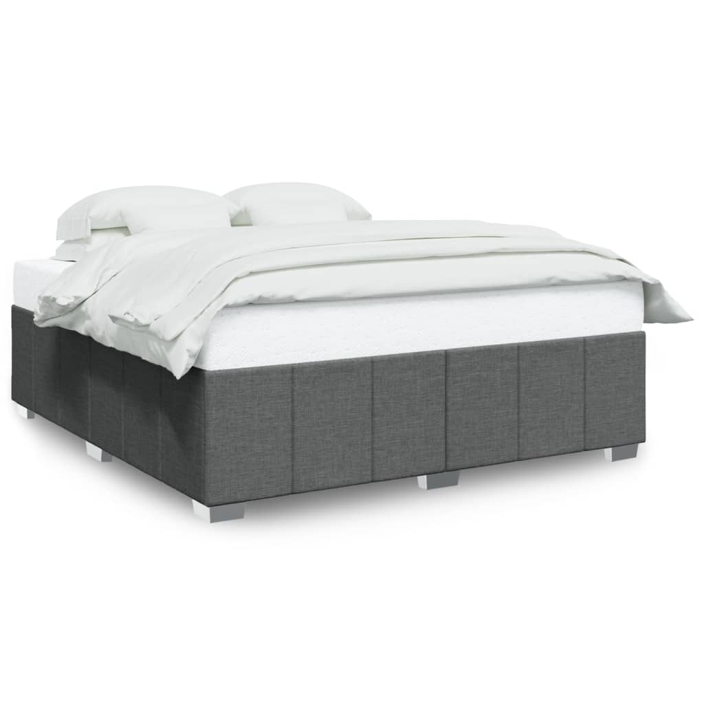 sengeramme uden madras 200x200 cm stof mørkegrå