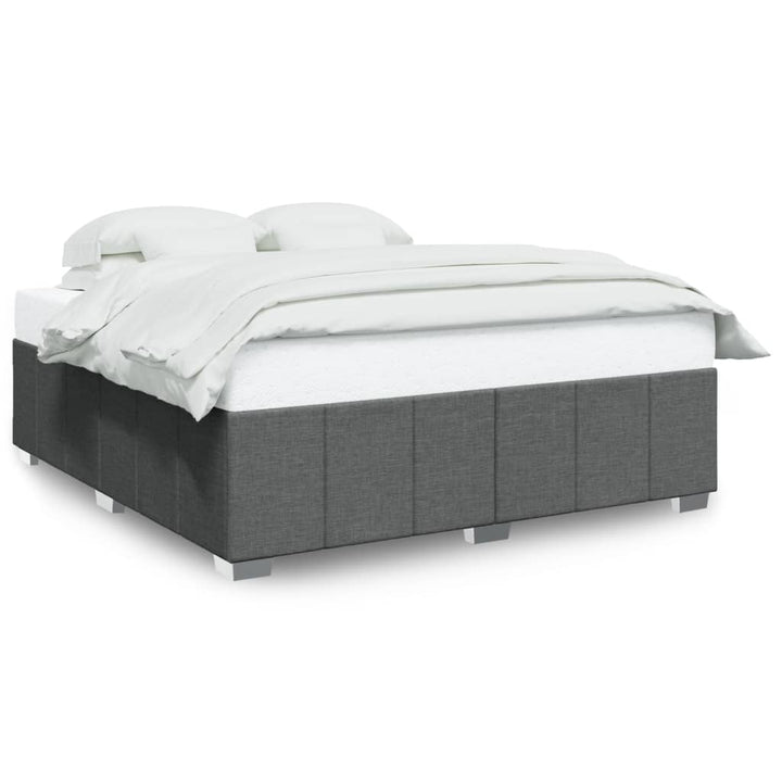 sengeramme uden madras 200x200 cm stof mørkegrå