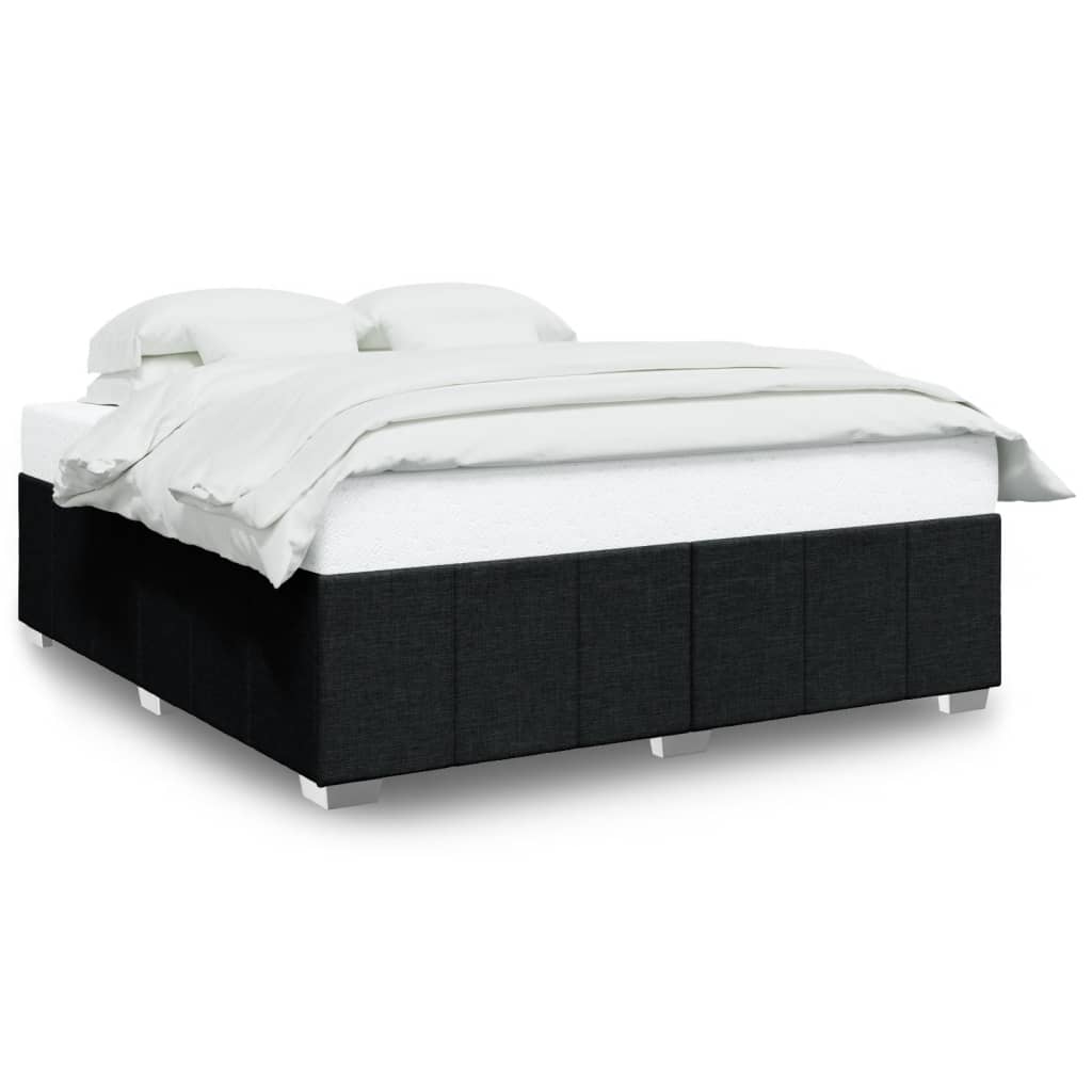 sengeramme uden madras 200x200 cm stof sort