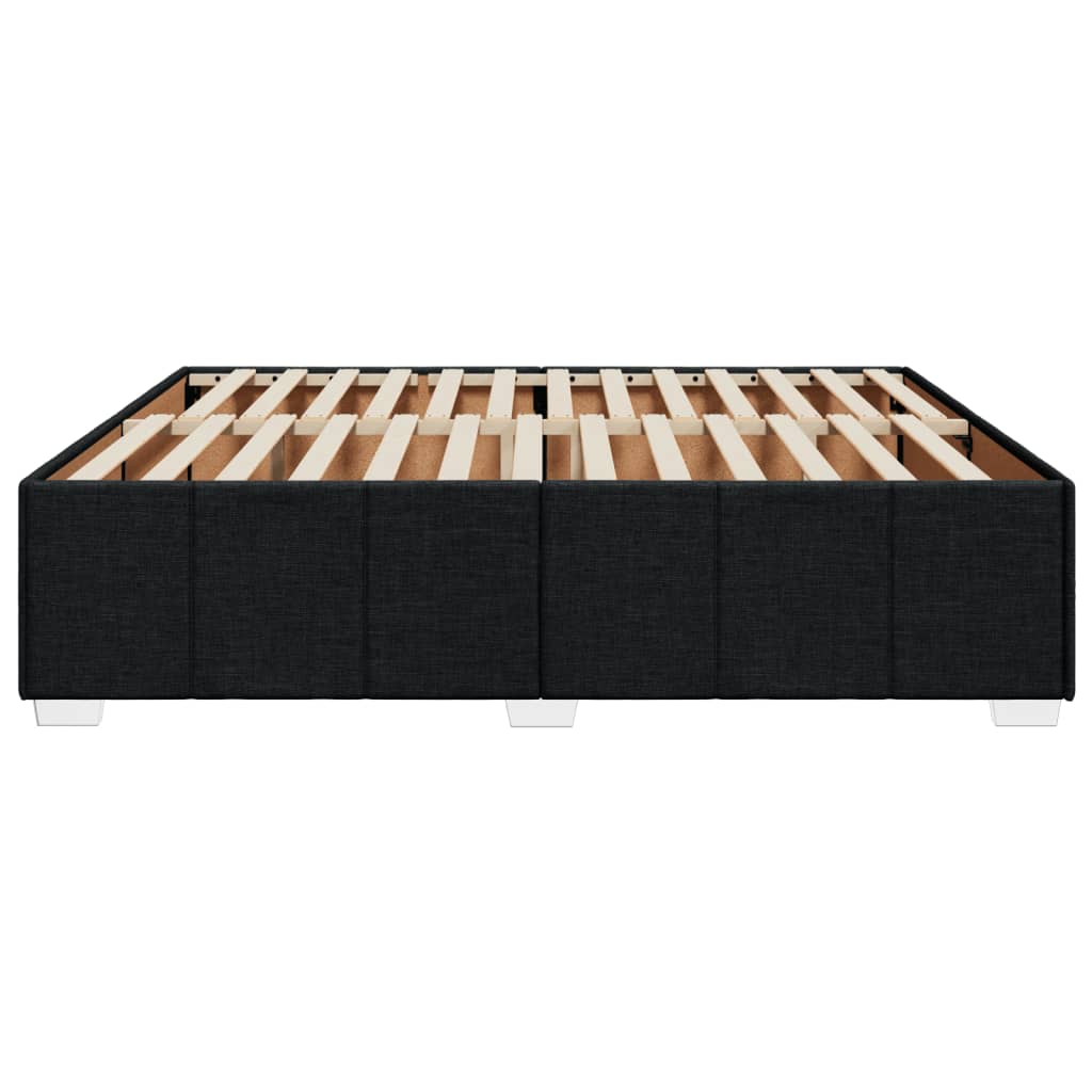 sengeramme uden madras 200x200 cm stof sort