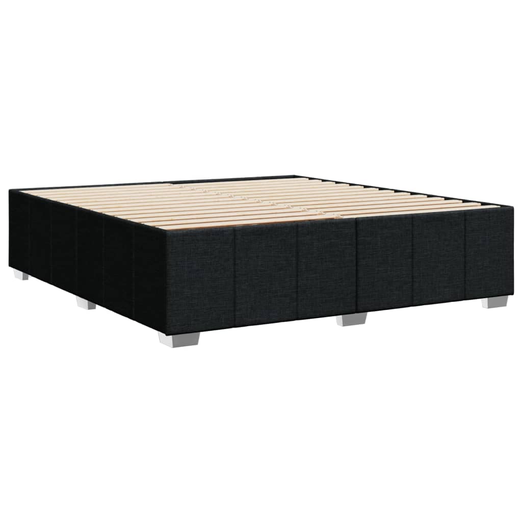 sengeramme uden madras 200x200 cm stof sort