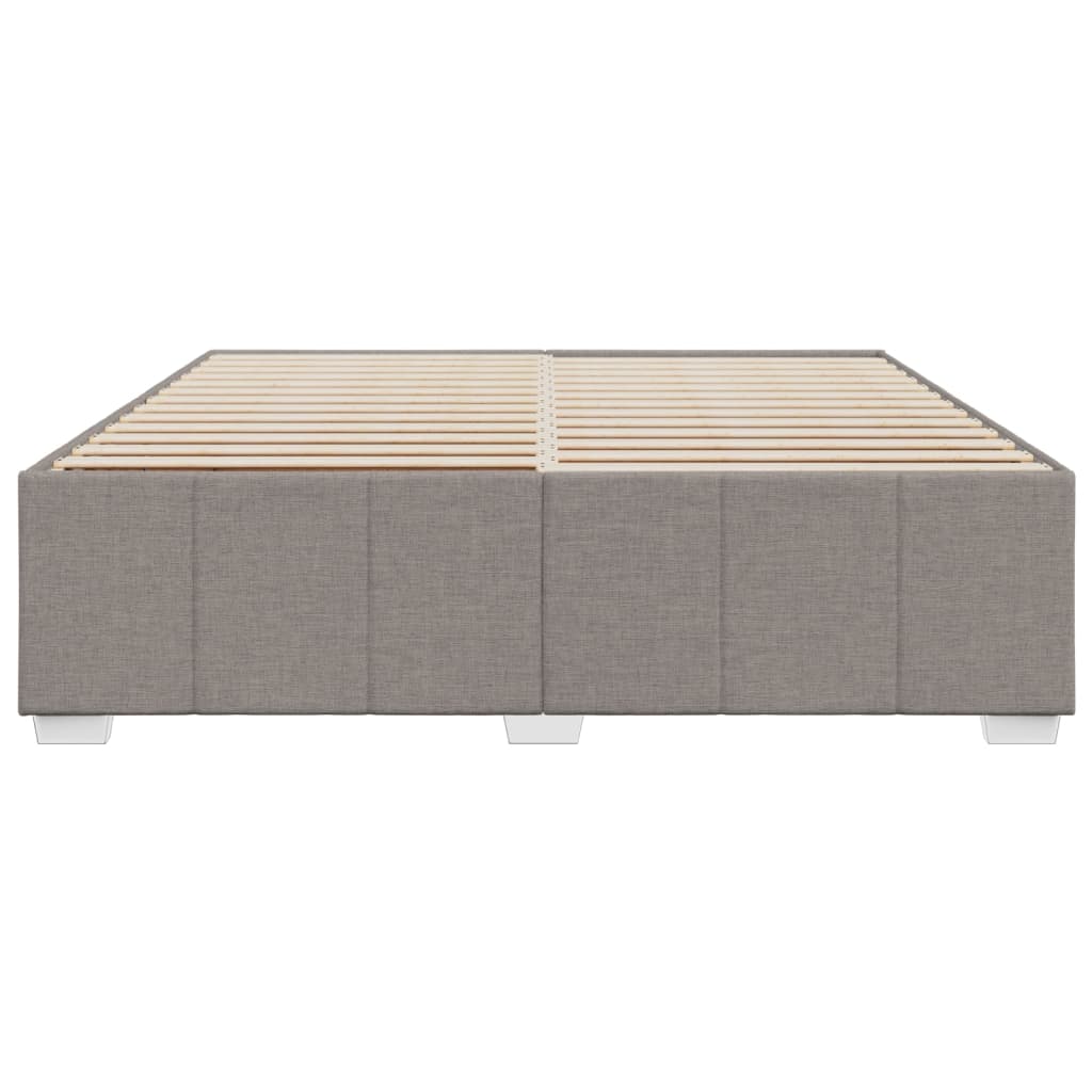 sengeramme uden madras 200x200 cm stof gråbrun