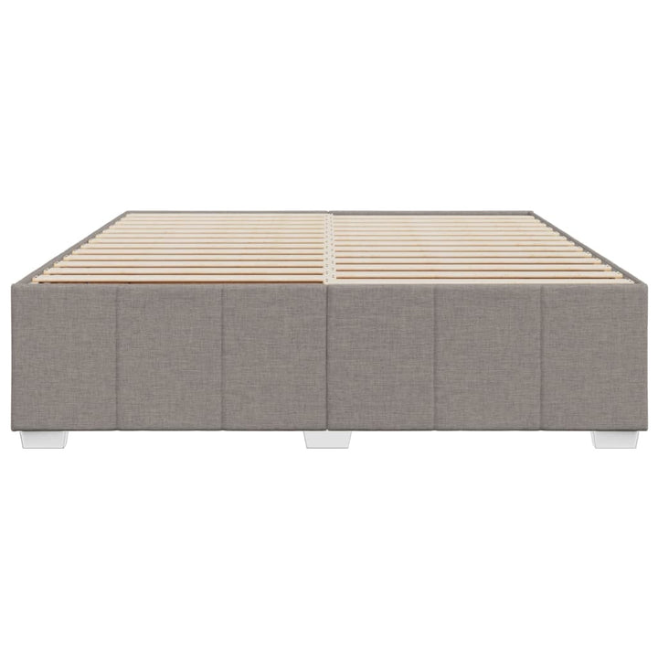 sengeramme uden madras 200x200 cm stof gråbrun