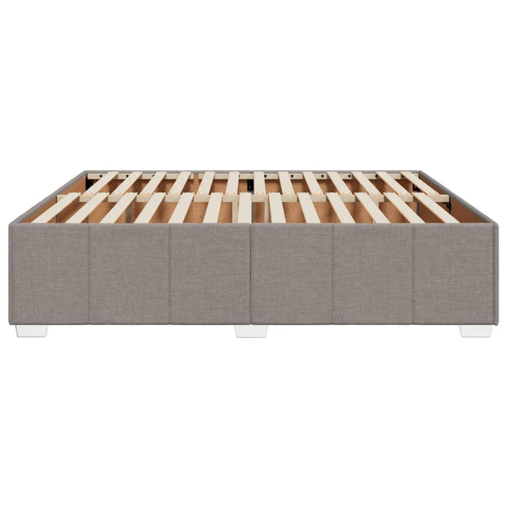 sengeramme uden madras 200x200 cm stof gråbrun