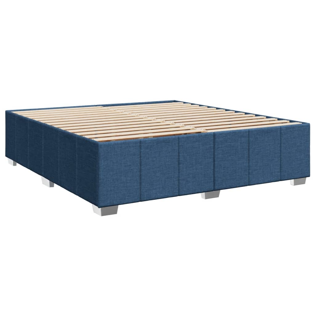sengeramme uden madras 200x200 cm stof blå