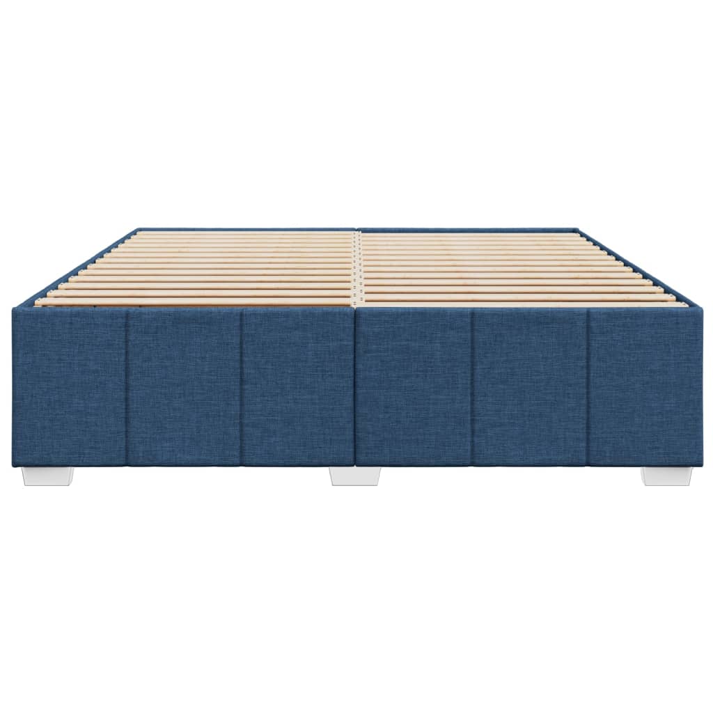 sengeramme uden madras 200x200 cm stof blå