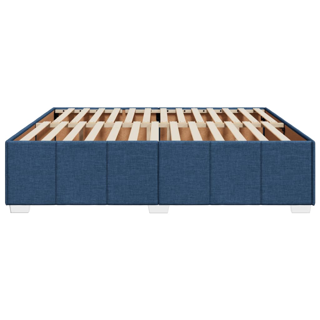 sengeramme uden madras 200x200 cm stof blå