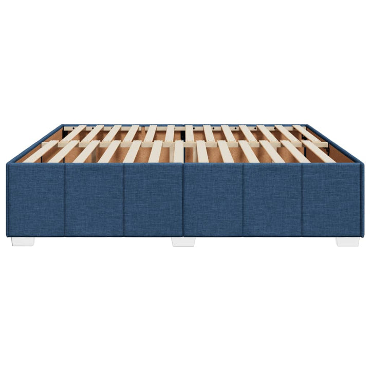sengeramme uden madras 200x200 cm stof blå