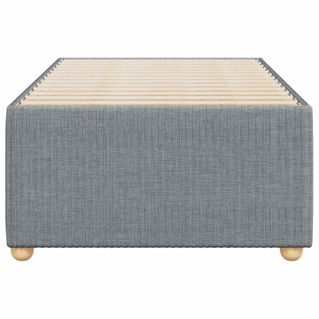 Sengeramme uden madras Lysegrå 80x200 cm Stof