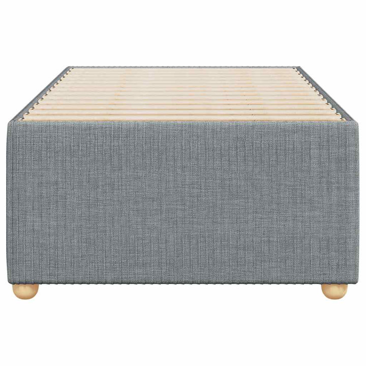 Sengeramme uden madras Lysegrå 80x200 cm Stof