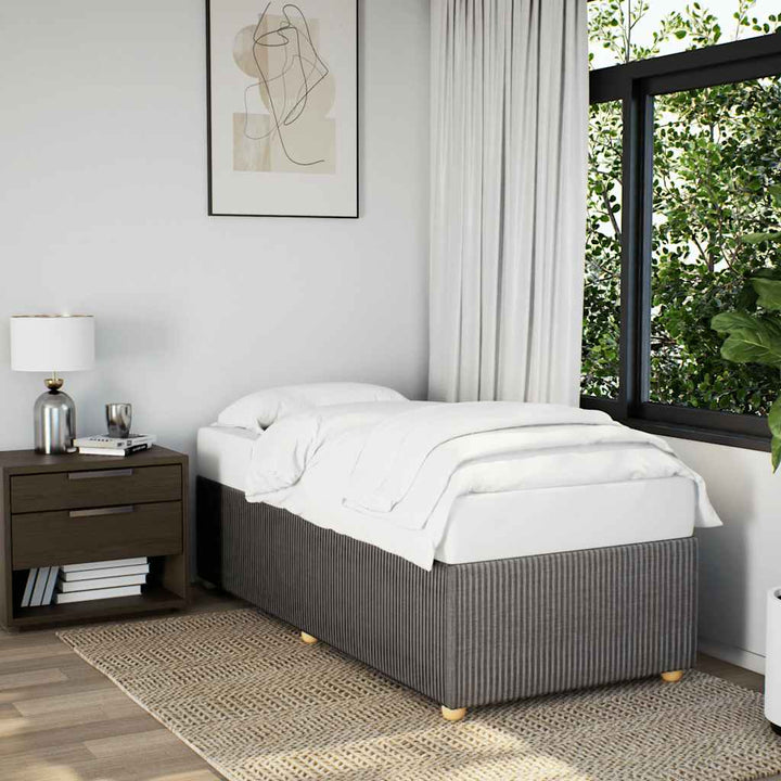 sengeramme uden madras 80x200 cm stof gråbrun