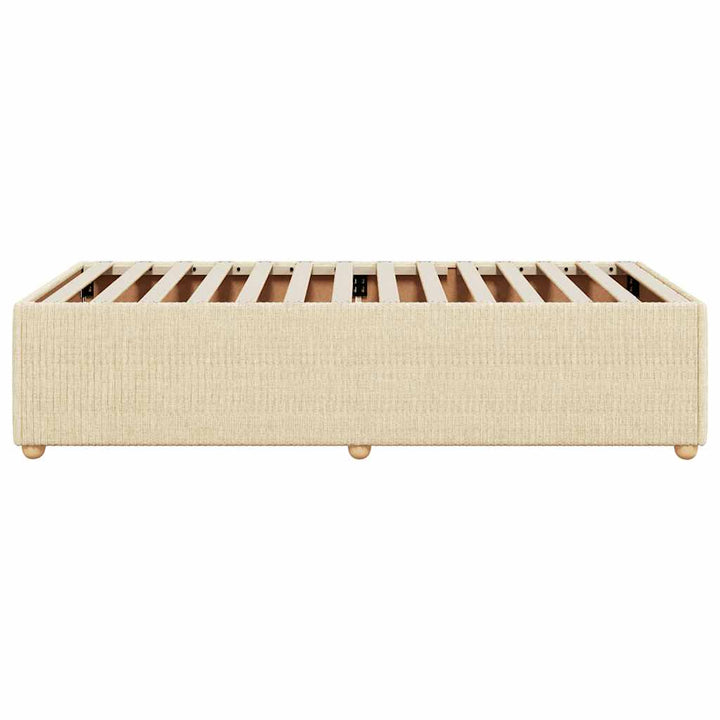 sengeramme uden madras 80x200 cm stof cremefarvet