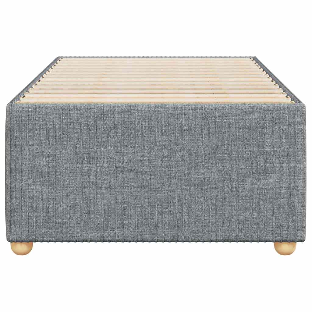 Sengeramme uden madras Lysegrå 90x190 cm Stof