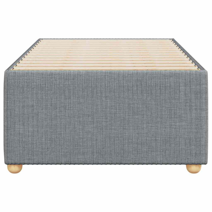 Sengeramme uden madras Lysegrå 90x190 cm Stof
