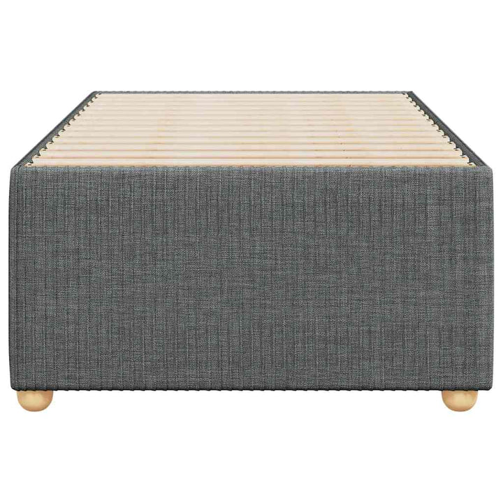 Sengeramme uden madras Mørkegrå 90x190 cm Stof