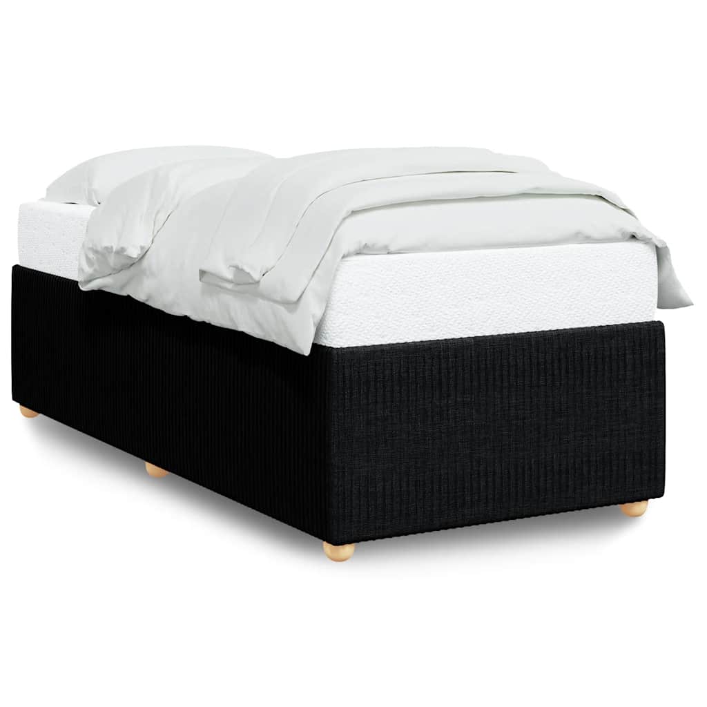 sengeramme uden madras 90x190 cm stof sort