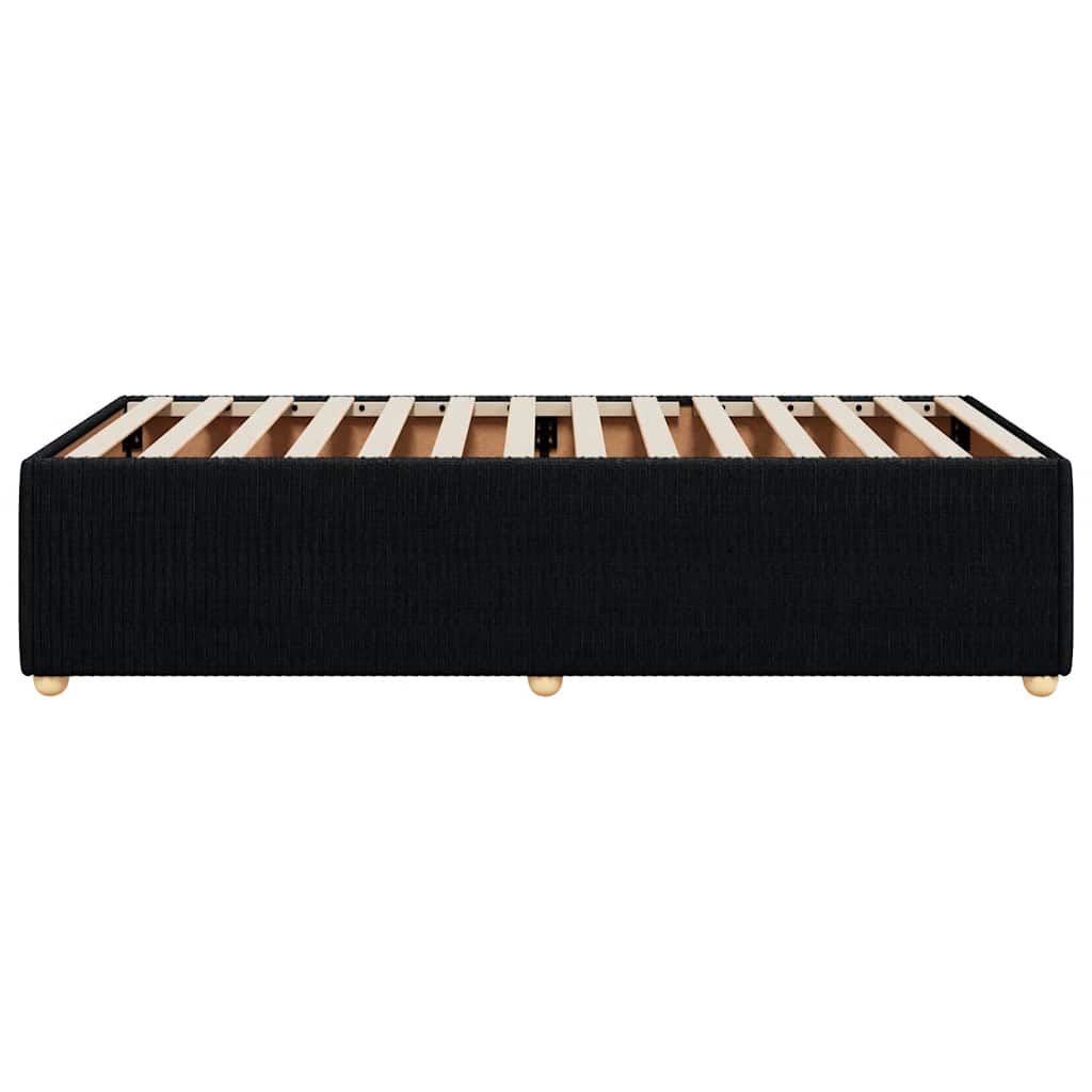 sengeramme uden madras 90x190 cm stof sort