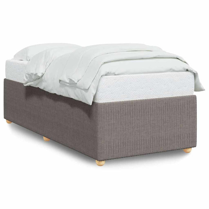 sengeramme uden madras 90x190 cm stof gråbrun
