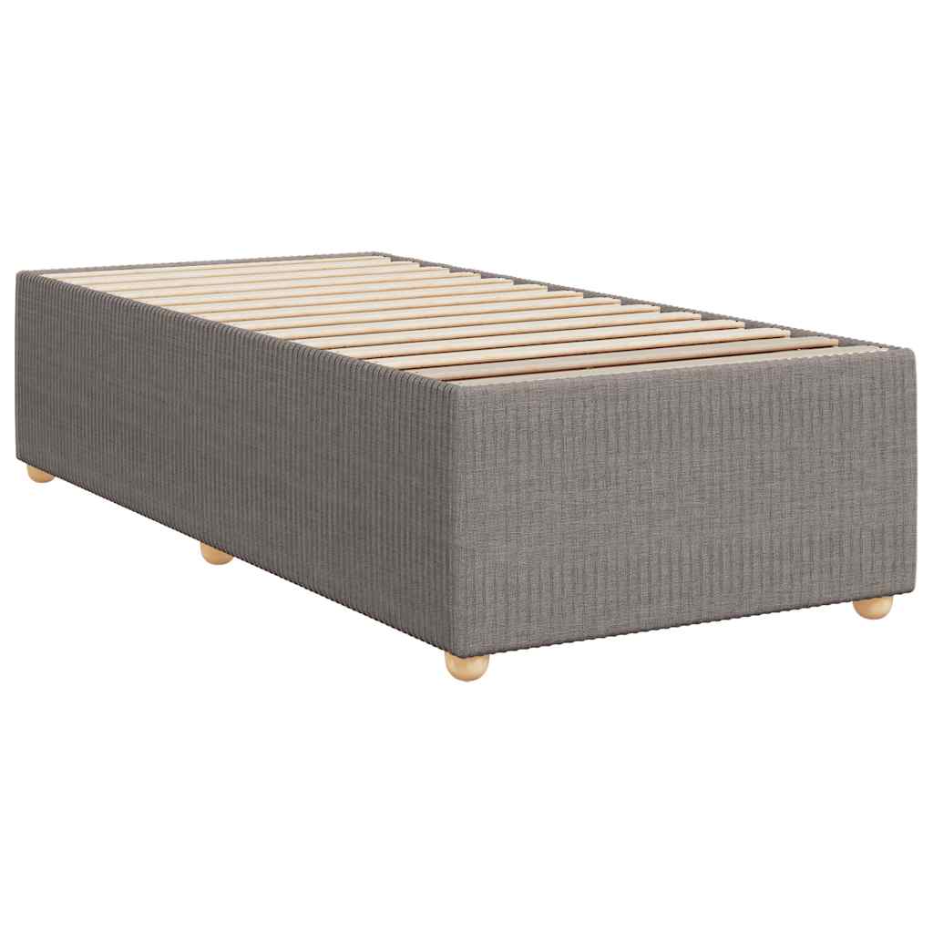 sengeramme uden madras 90x190 cm stof gråbrun