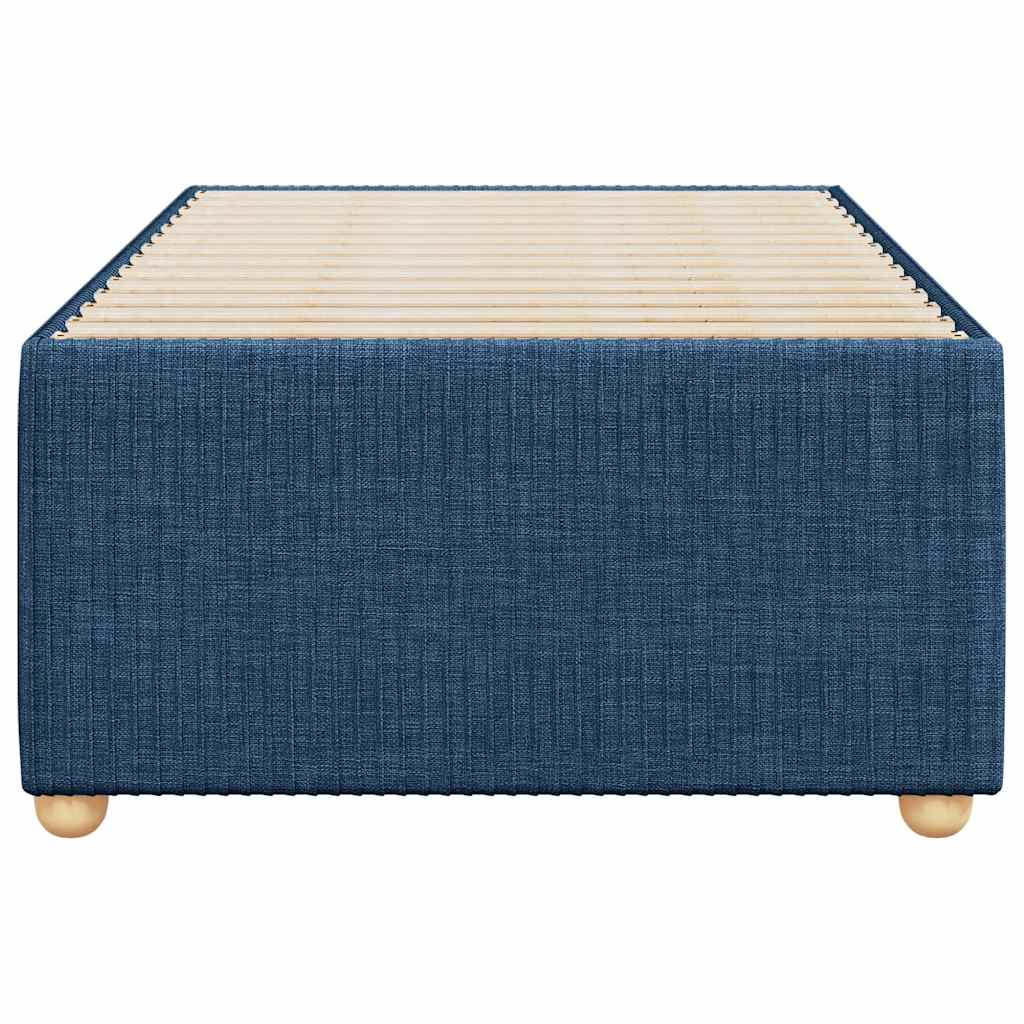 sengeramme uden madras 90x190 cm stof blå