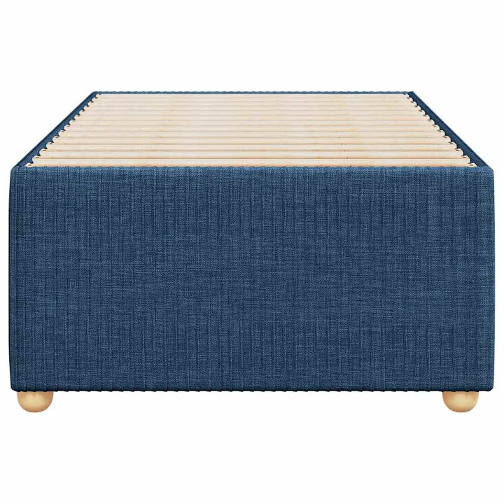 sengeramme uden madras 90x190 cm stof blå