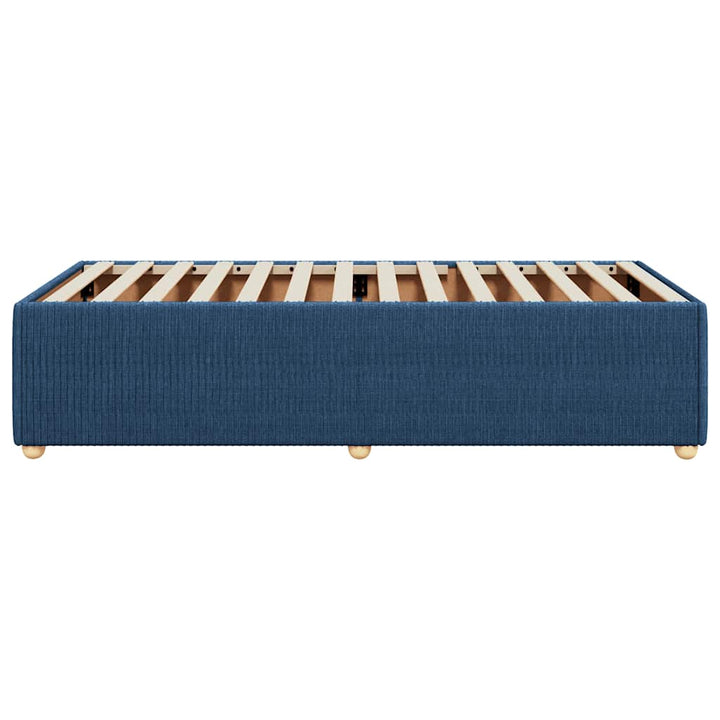 sengeramme uden madras 90x190 cm stof blå