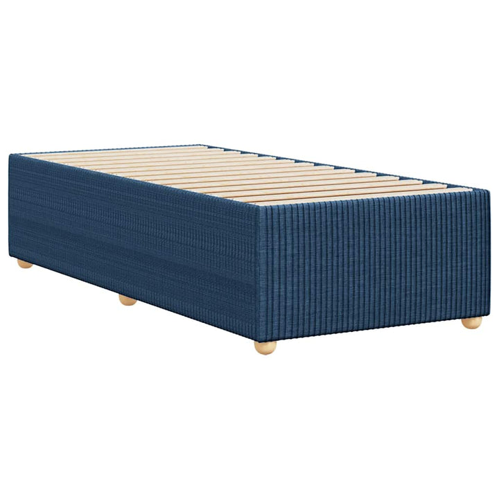 sengeramme uden madras 90x190 cm stof blå